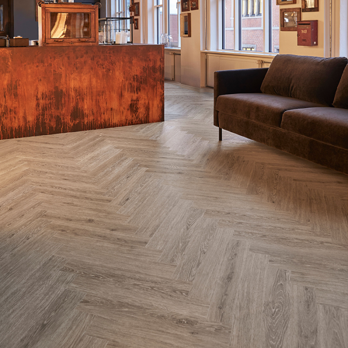 Golvprov Steel Oak Vinyl Fiskben 7mm Novego