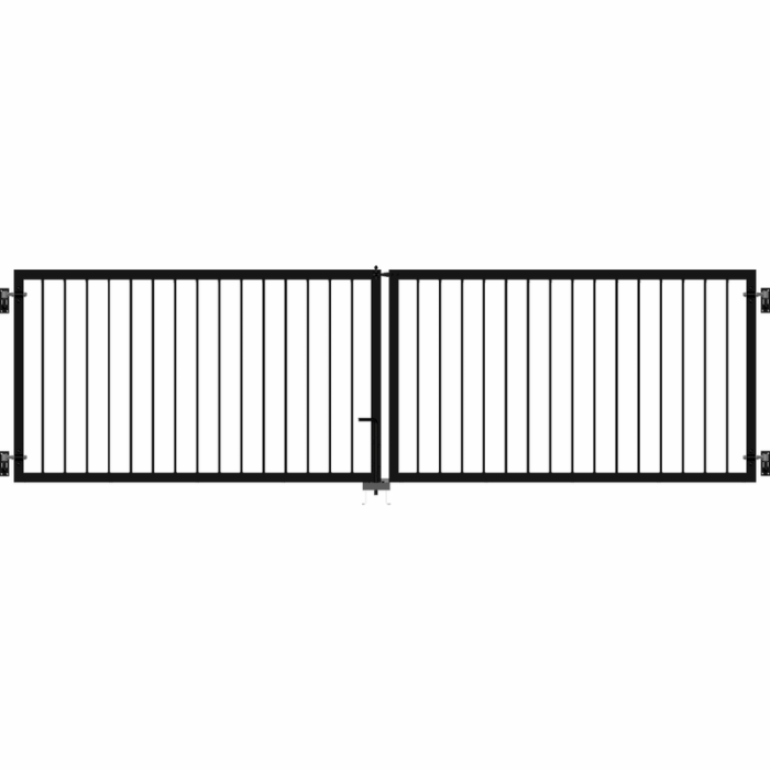 Grind Basic Dubbelt 300x85 cm Svart PLUS