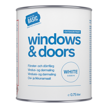 Fönster- och Dörrfärg Halvblank Vit Midun Basic