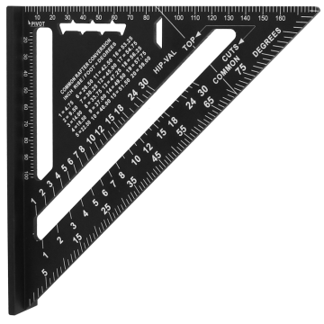 Snabbvinkel "Rafter Square" Aluminium 300mm