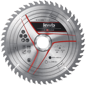 Cirkelsågblad Einhell Kwb  Ø210x30 T4 48 Tänder