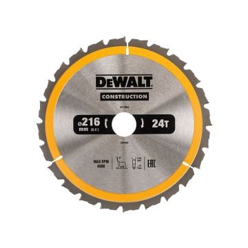 CIRKELSÅGSBLAD 24T 216X30MM DEWALT