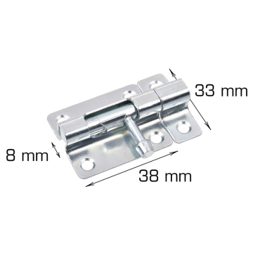 Skjutregel med Skruvar Ø8x33x38 mm Elförzinkad Home>it