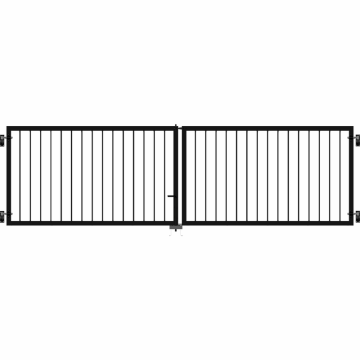 Grind Basic Dubbelt 300x85 cm Svart PLUS