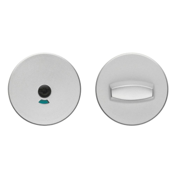 Vridlås WC-beslag med Indikator 55 mm Aluminium Beslagsboden