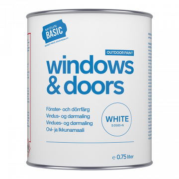Fönster- och Dörrfärg Halvblank Vit Midun Basic