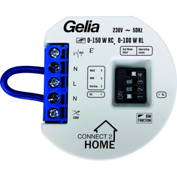 Dimmerpuck 3-tråd 0-150W LED Connect 2 Home Gelia