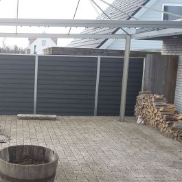 Staket K2 Aluminium 170 cm 2 moduler Kirkedal